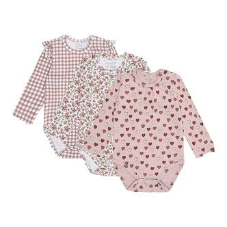 Hust and Claire Bodyer l/æ - 3-pak - HCBella Little Check - Adob