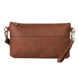 Rosemunde Clutch - Cocoa Brown/Gold