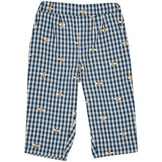 Flöss Bukser - Olivian - Bee Blue Check