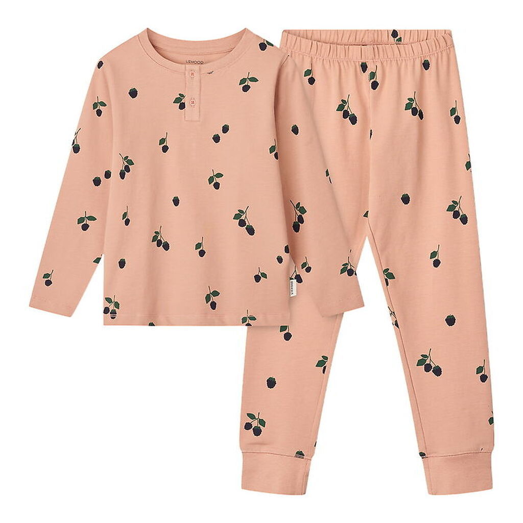 Liewood Nattøj - Wilhelm - Mini Berry/Pale Tuscany