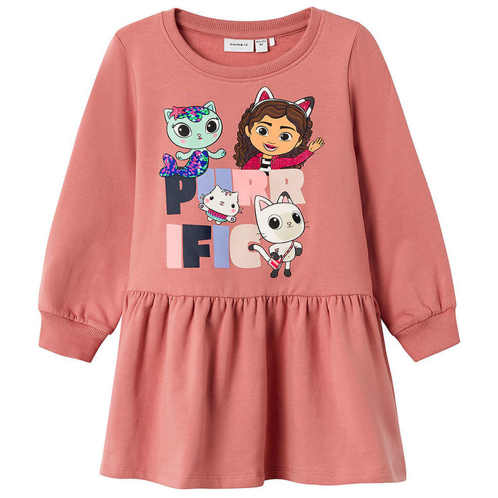 Name It Sweatkjole - NmfDidi Gabby - Ash Rose m. Glimmer