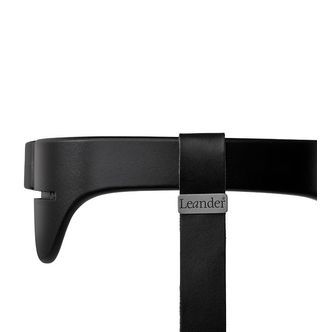Leander Classic Bøjle til Højstol - Sort m. Læderstrop