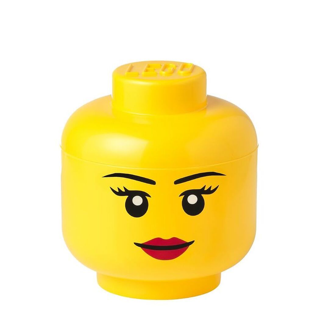 LEGOÂ® Storage Opbevaringsboks - Lille - Hoved - 19 cm - Pige