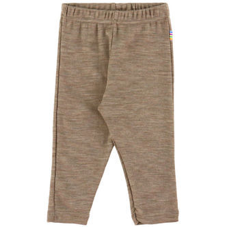 Joha Leggings - Uld/Silke - Beige Melange