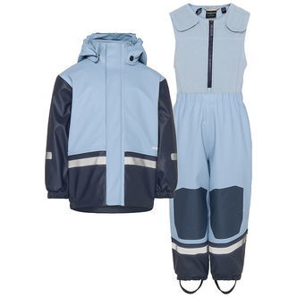 Didriksons Regntøj m. Fleece - Boardman - PU - Cloud Blue