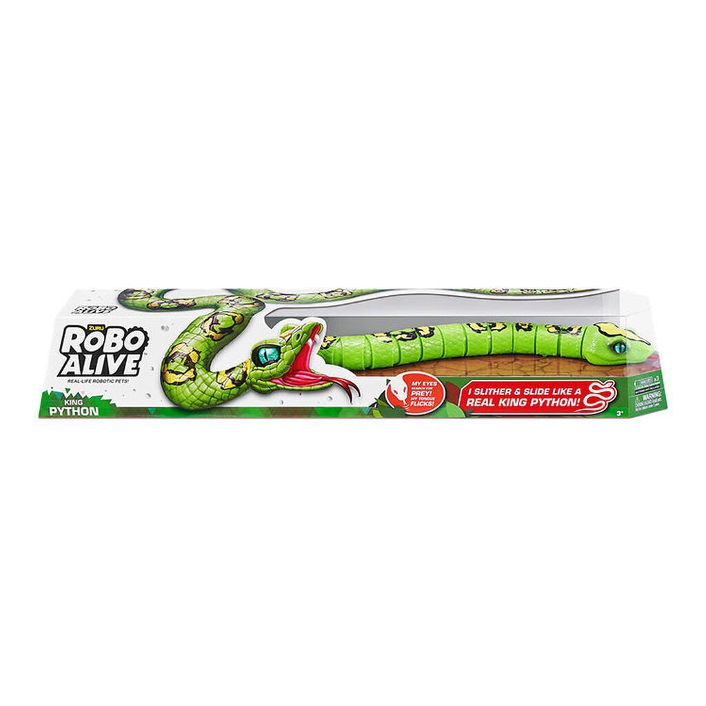 Robo Alive Legetøjsdyr - King Python - Grøn