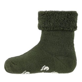 Fuzzies Skridsikre Strømper - Armygrøn
