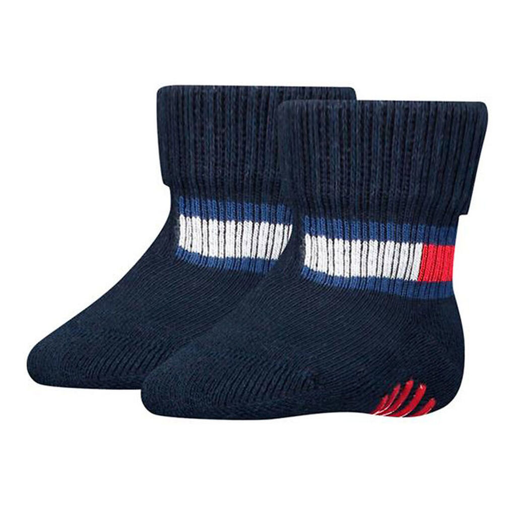 Tommy Hilfiger Strømper m. Antiskrid - 2-pak - Baby Flag - Tommy