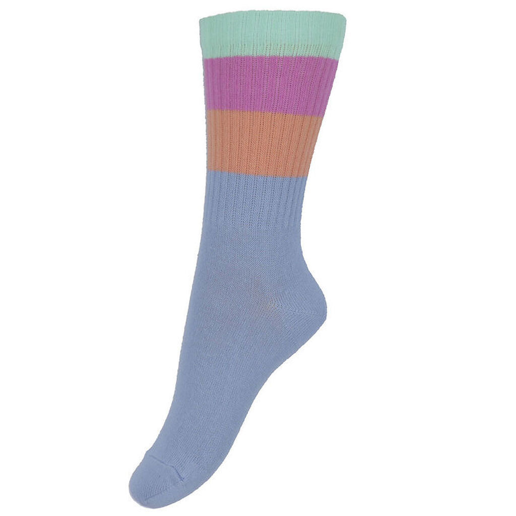 Melton Strømper - Wide Stripes - Forever Blue