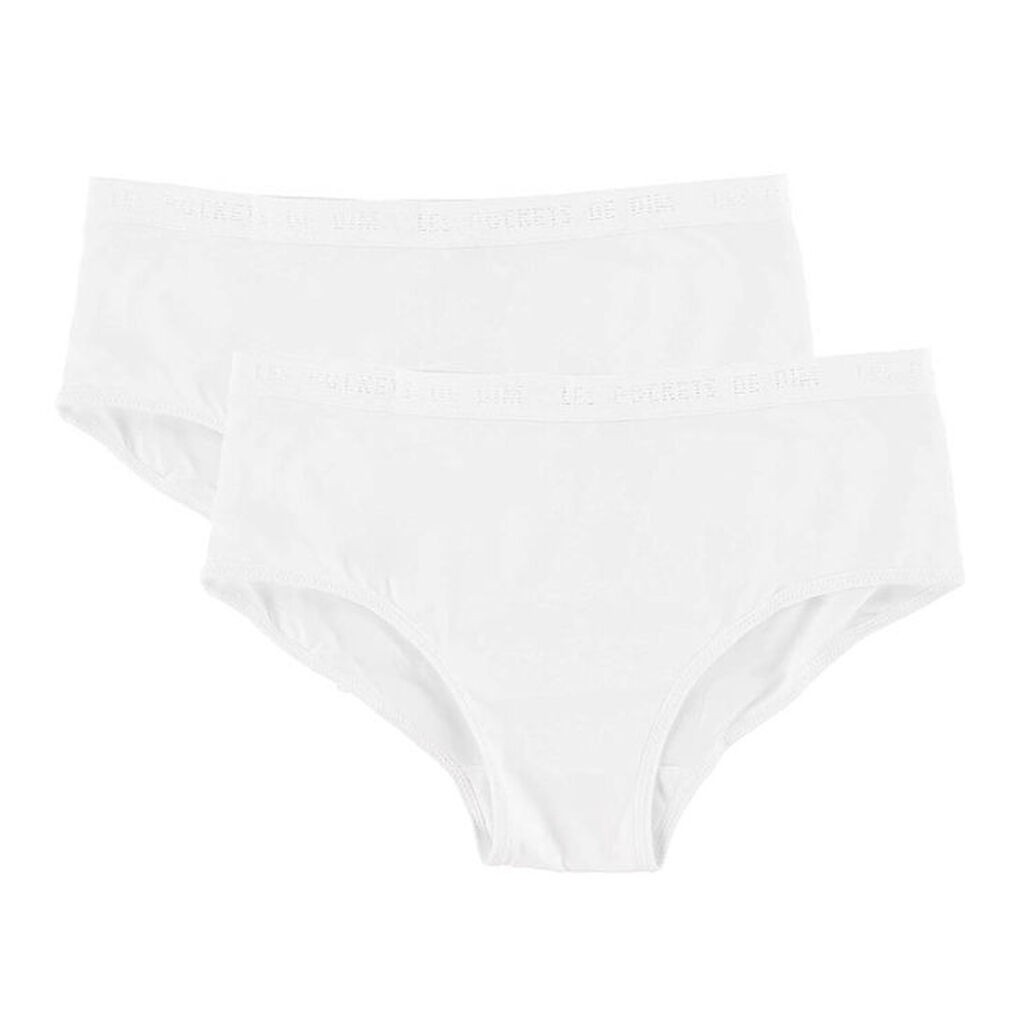 DIM Trusser - Mikrofiber - 2-pak - Hvid