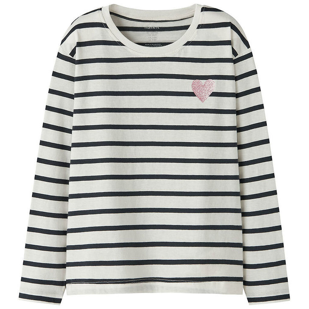 Name It Bluse - NkfTenisa - Gardenia m. Striber