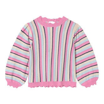 Fliink Bluse - Strik - Bowie Stripe - Sandshell Multi