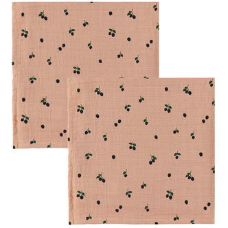 Liewood Stofbleer - Musselin - 2-Pak - Lewis - Mini Berry/Pale T