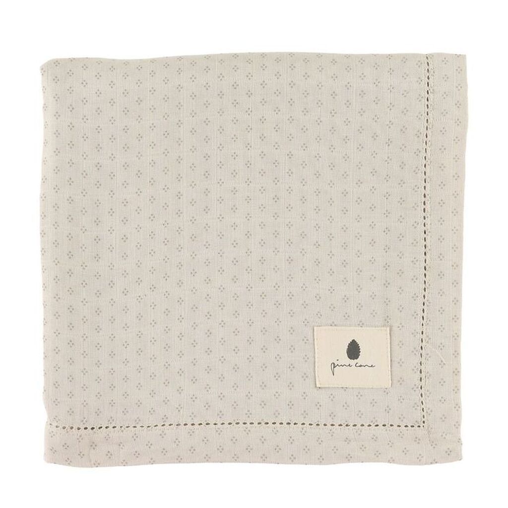 Pine Cone Babysvøb - 120x120 cm - Björk - Natura Dot