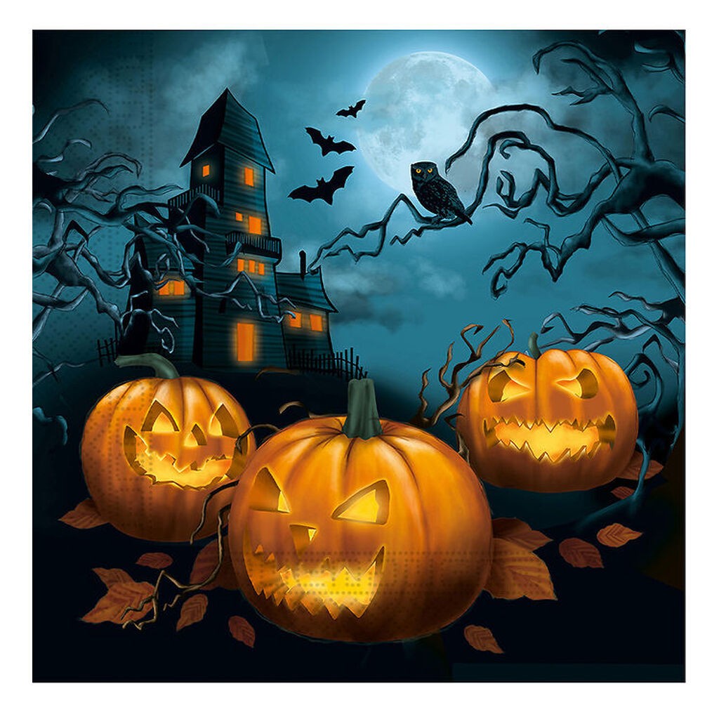 Decorata Party Servietter - 20-pak - 33x33 cm - Halloween Sensat