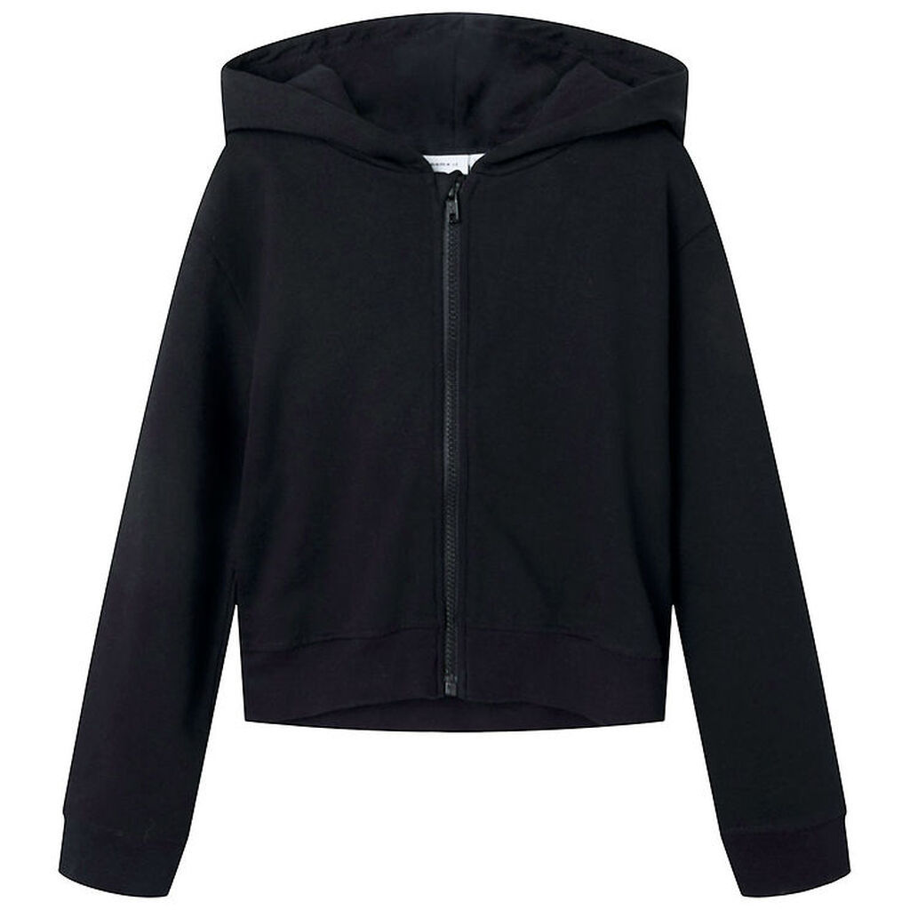 Name It Cardigan m. Hætte - Noos - NkfMillie - Sort