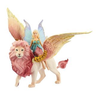 Schleich Bayala - 31,5 cm - Elv På Bevingede Løve 70714