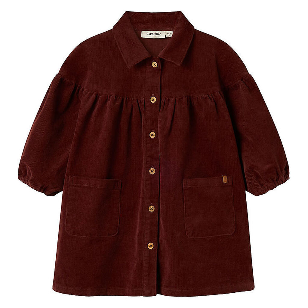 Lil Atelier Kjole - Fløjl - NmfObert - Hot Chocolate