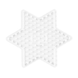 Hama Midi Perleplade - Lille Stjerne - Transparent