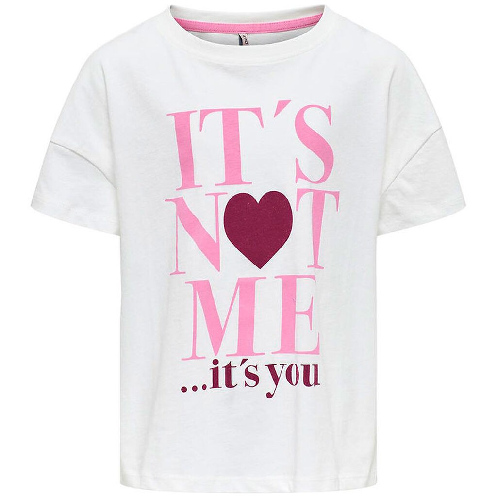Kids Only T-shirt - KogRosa - Cloud Dancer/You