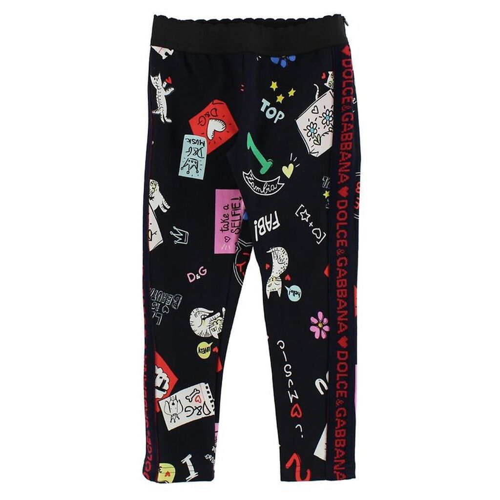 Dolce & Gabbana Leggings - Navy m. Print