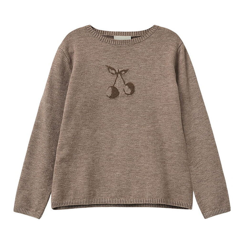 Sofie Schnoor Bluse - Strik - Uld - Ursask - Brown Melange