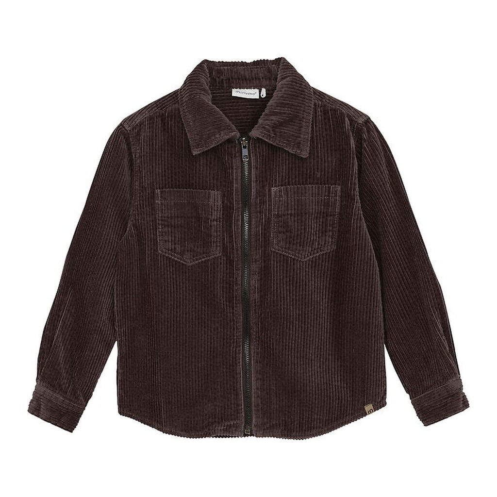 Minymo Skjorte - Cord - Fløjls - Chocolate Chip