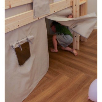 Flexa Legeforhæng Til Halvhøj Seng - Dawn - Warm Gray