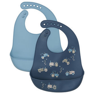 CeLaVi Hagesmæk - 2-pak - Silikone - Blue Heaven
