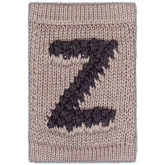 Smallstuff Strikket Bogstav - Z - Natur Alfabet