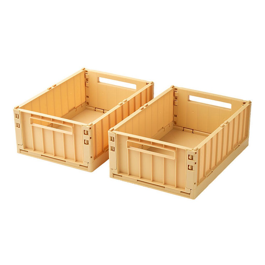 Liewood Foldeklasser - 36x25x13,5 - Medium - 2-Pak - Lemon Yello