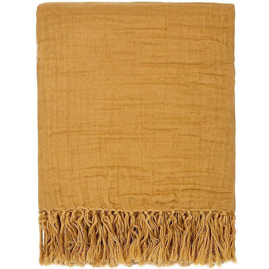 Müsli Tæppe - 90x90 - Muslin - Wood