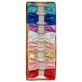 Meri Meri Hårspænder - 8-pak - 7 cm - Lurex