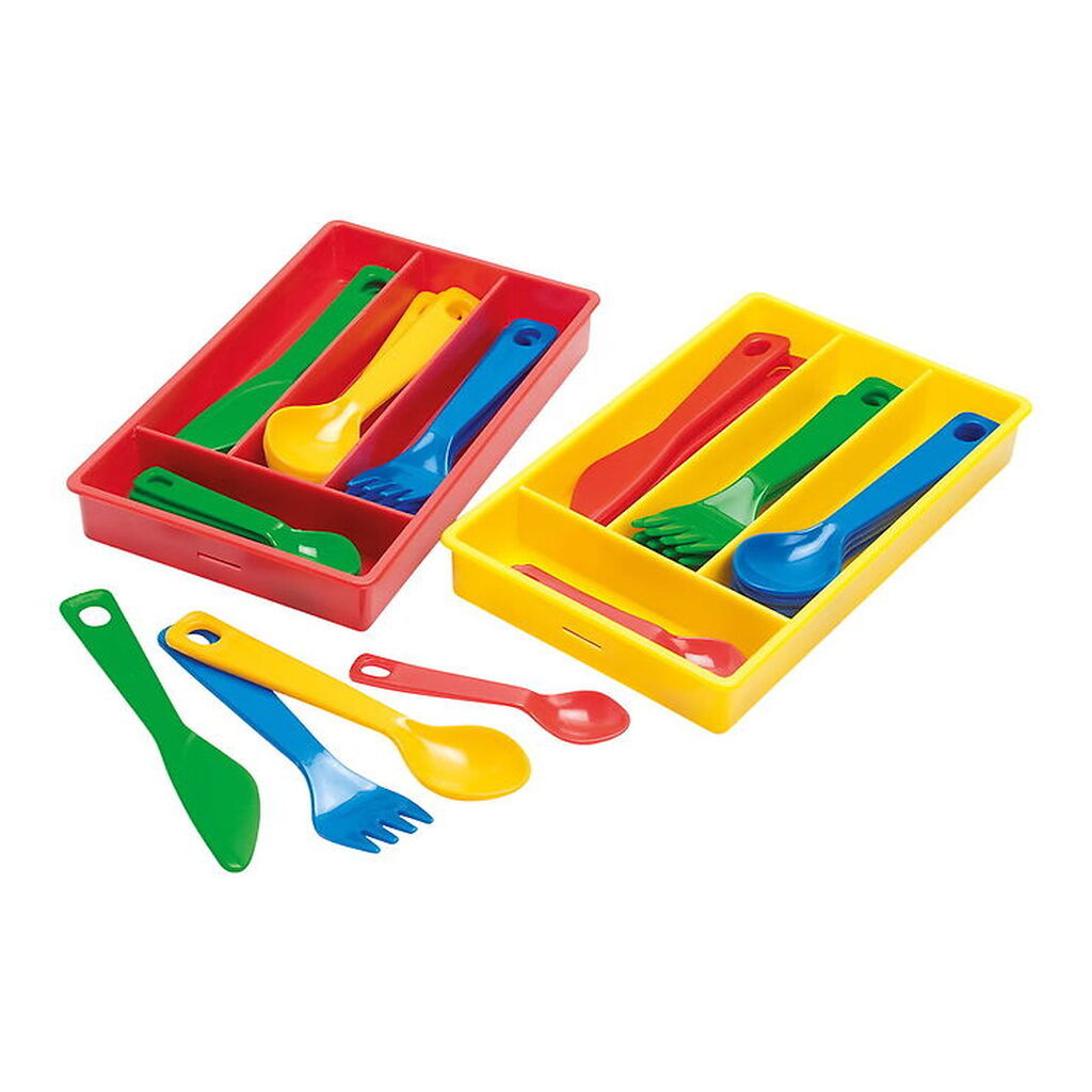 Dantoy Bestikkasse - My Little Kitchen - 17 dele - Assorteret