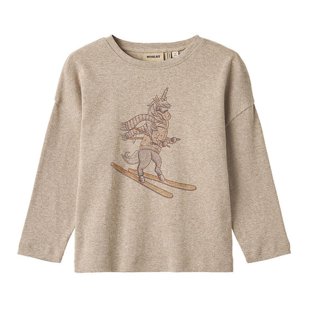 Wheat Bluse - Hanni - Gravel Melange