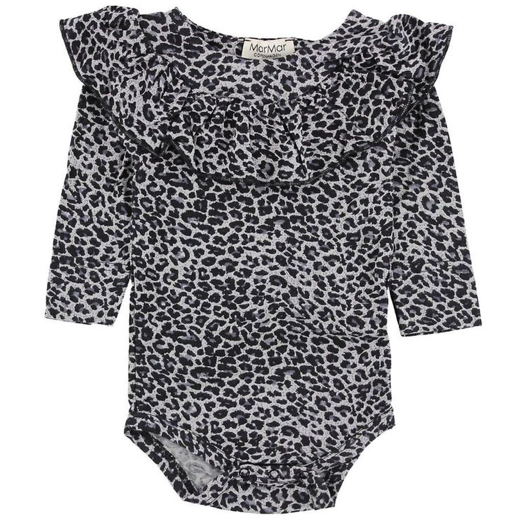 MarMar Body - L/Æ - Grå leopardprint m. Flæse