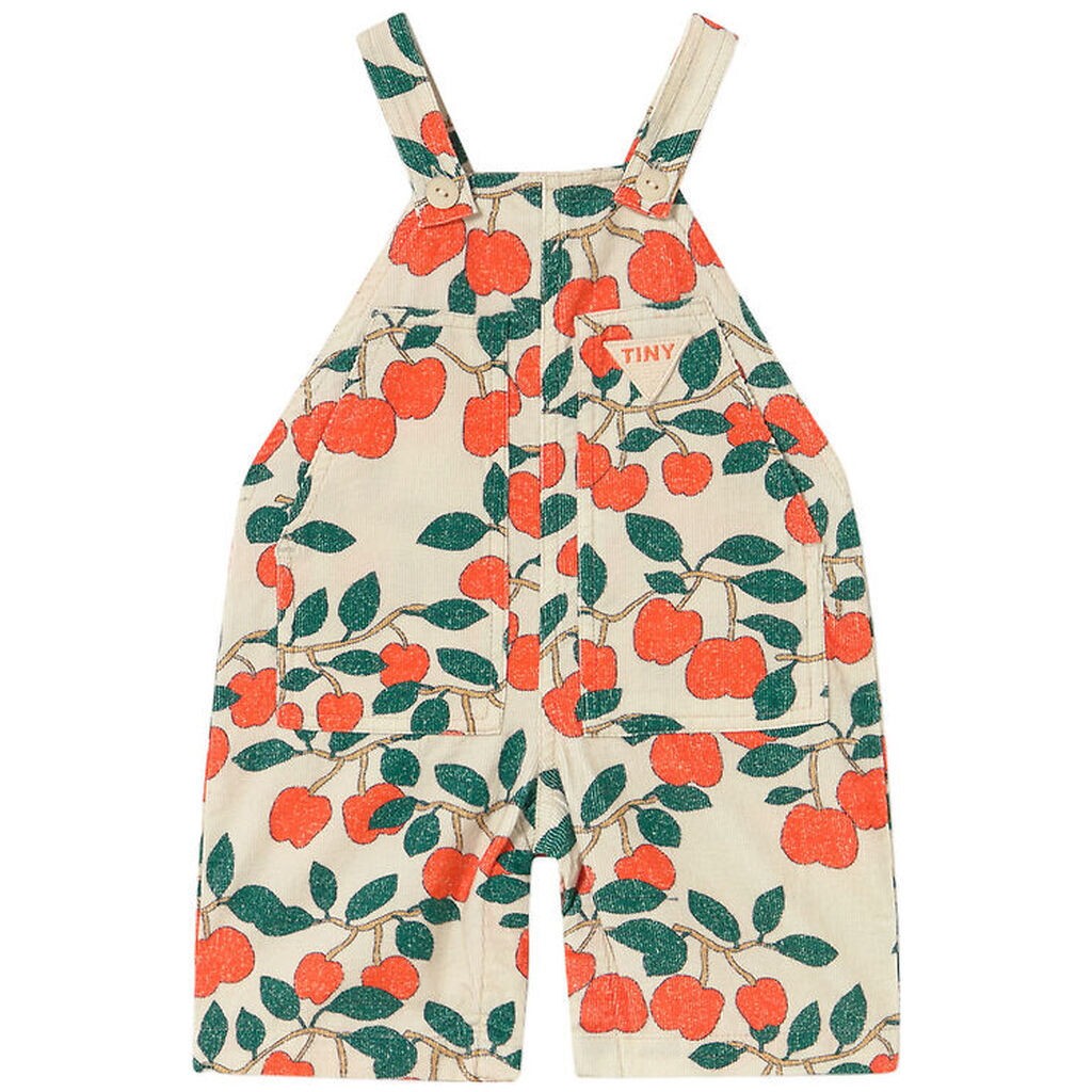 Tiny Cottons Smækbukser - Fløjl - Tiny Apples - Dark Vanilla