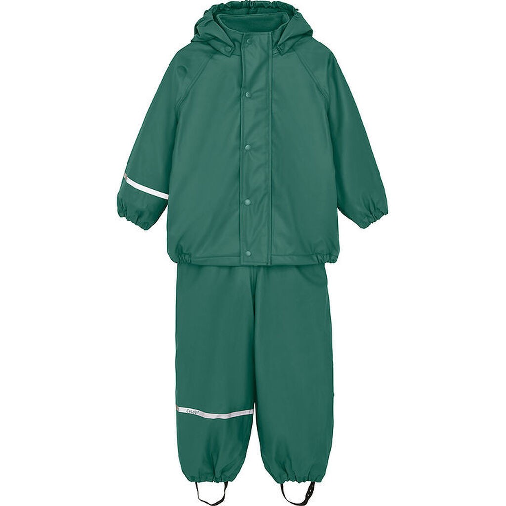 CeLaVi Regntøj m. Fleece - Smoke Pine