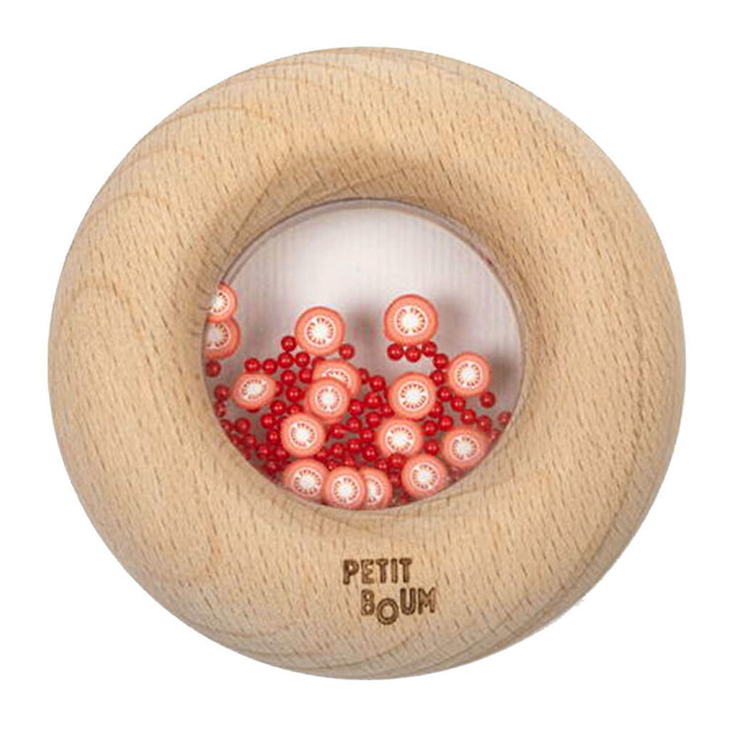 Petit Boum Sanselegetøj - Træ - Donut - Tomater