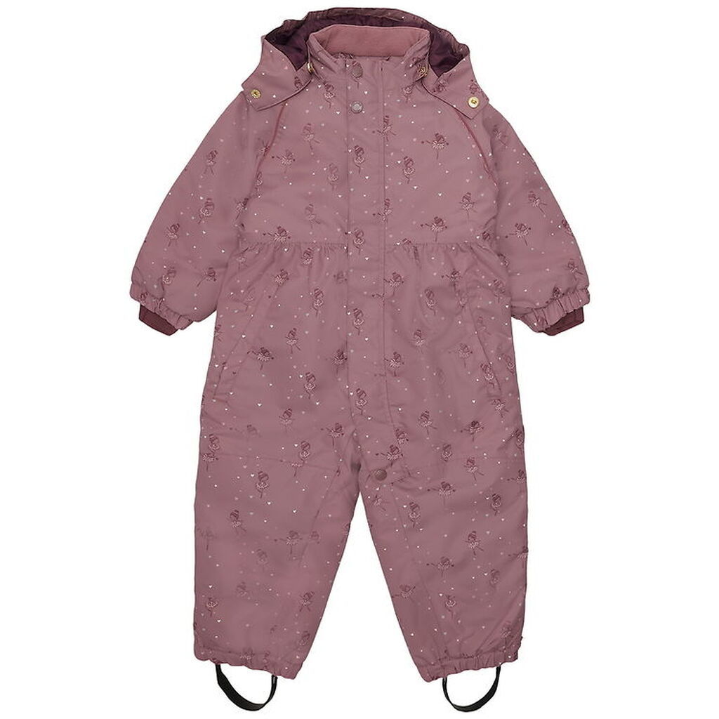 Hust and Claire Flyverdragt - HCOtine - Pale Mauve m. Hjerter/Ba