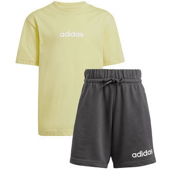 adidas Performance Sæt - T-shirt/Sweatshorts - Powder Yellow/Hvi