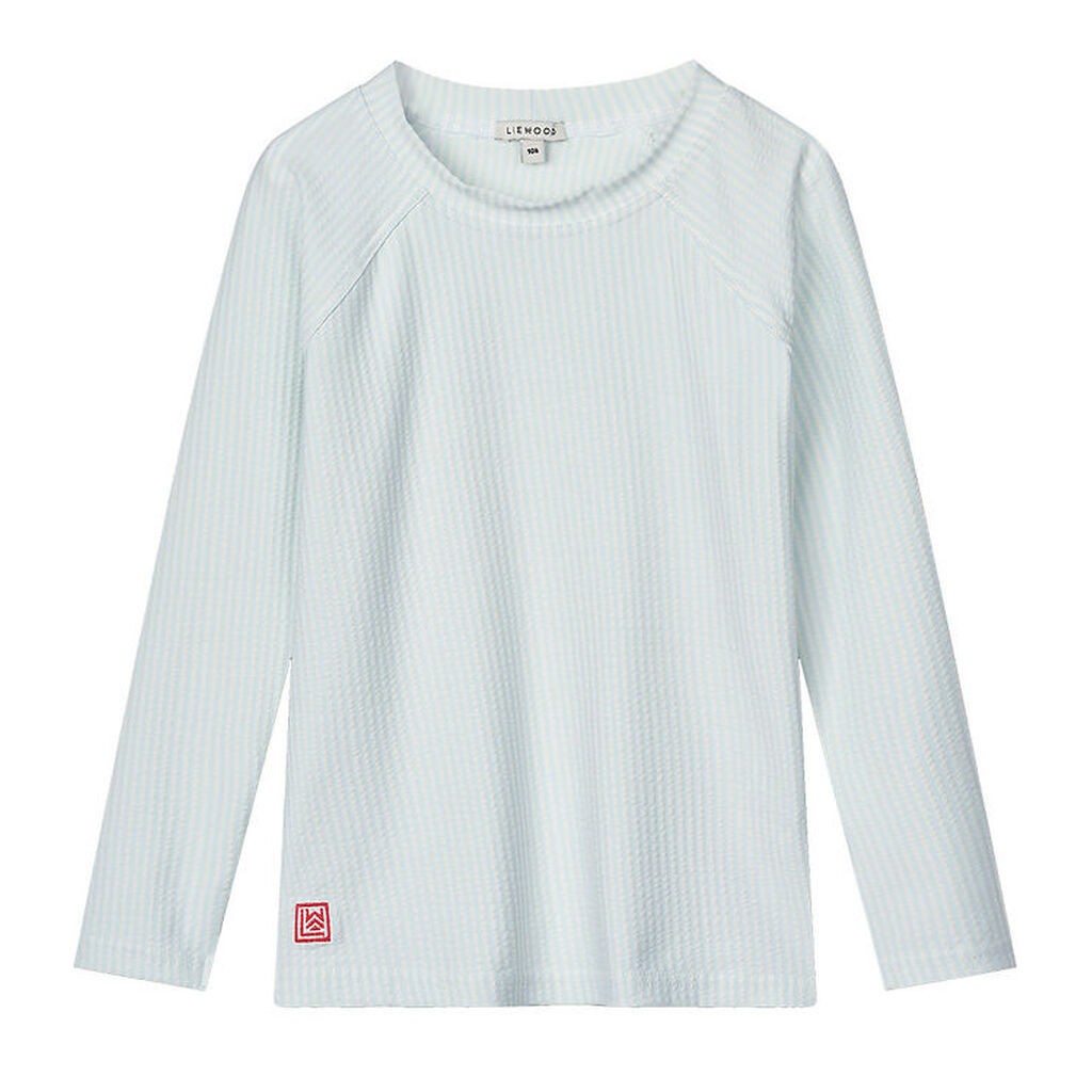 Liewood badebluse - Noah - UV40+ - Y/D Stripe Pure Sky/Creme De
