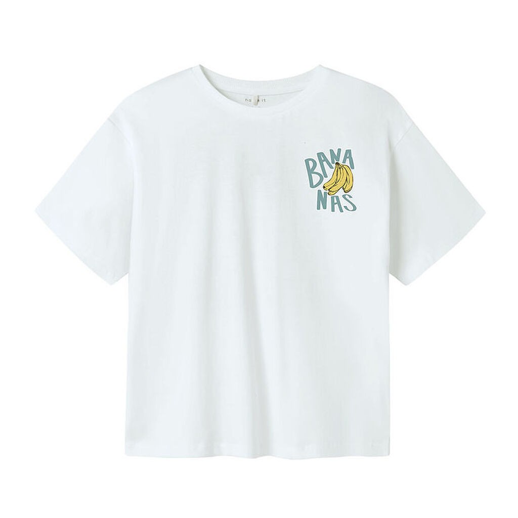 Name It T-shirt - NkmJacob - Bright White/Lemon Drop