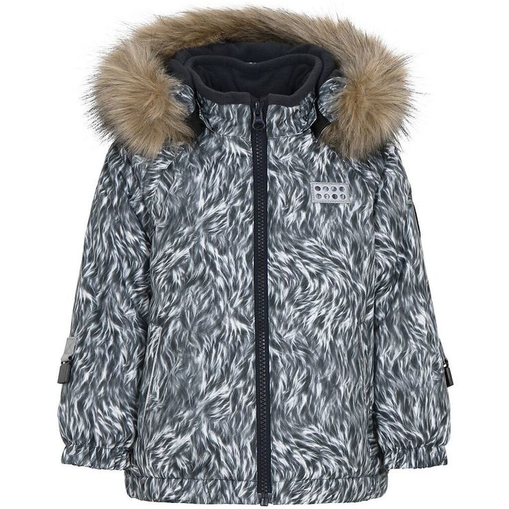 LEGOÂ® Wear Vinterjakke - LWJenni - Grå/Hvid