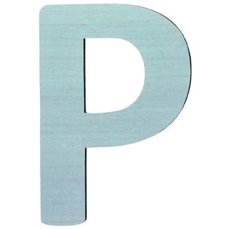 Sebra Træbogstaver - P - Pastel Dreng