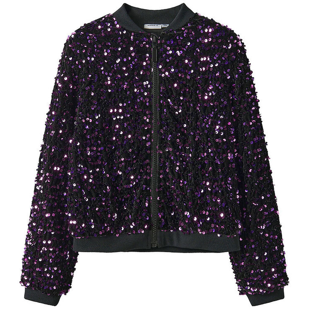 Name It Bomberjakke - NkfRunica - Byzantium m. Palietter