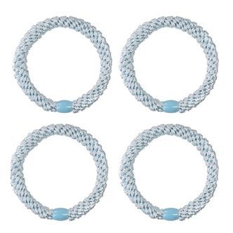 Kknekki Hårelastikker - 4-pak - Lyseblå