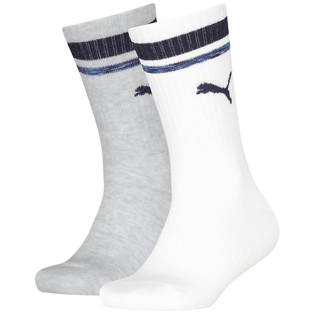 Puma Strømper - Kids Crew - Hvid/Grå/Blå