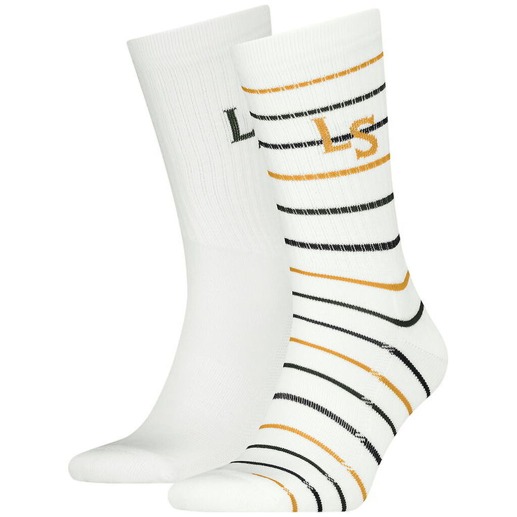 Levis Strømper - 2-pak - Hvid m. Striber