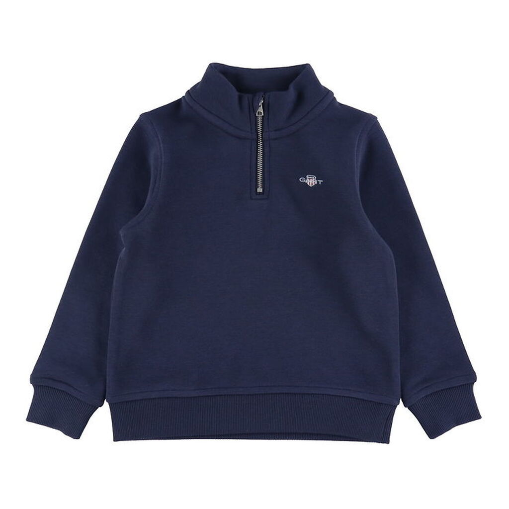 GANT Sweatshirt - Shield Half Zip - Evening Blue